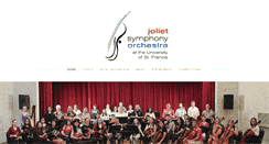 Desktop Screenshot of jolietsymphonyorchestra.org